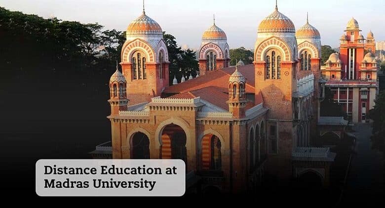 madras university distance education courses list